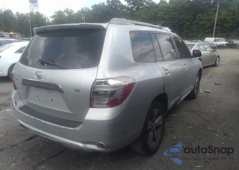 2008 Toyota Highlander Sport from USA, damaged, VIN JTEDS43A882060269
